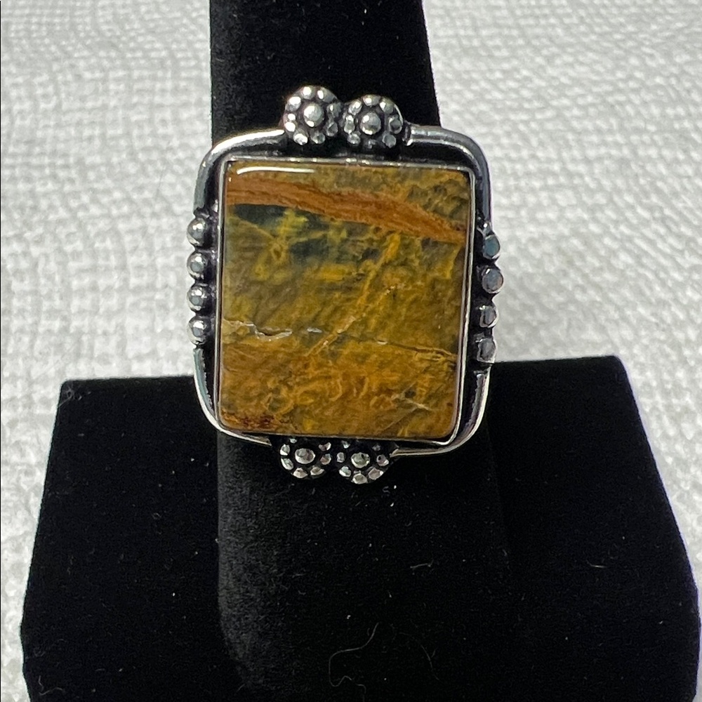 Bumblebee Jasper Adjustable Ring